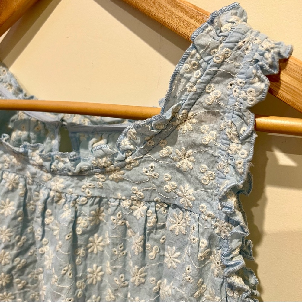 ASOS Light Blue Floral Ribbon Tank Top - Picture 3 of 6